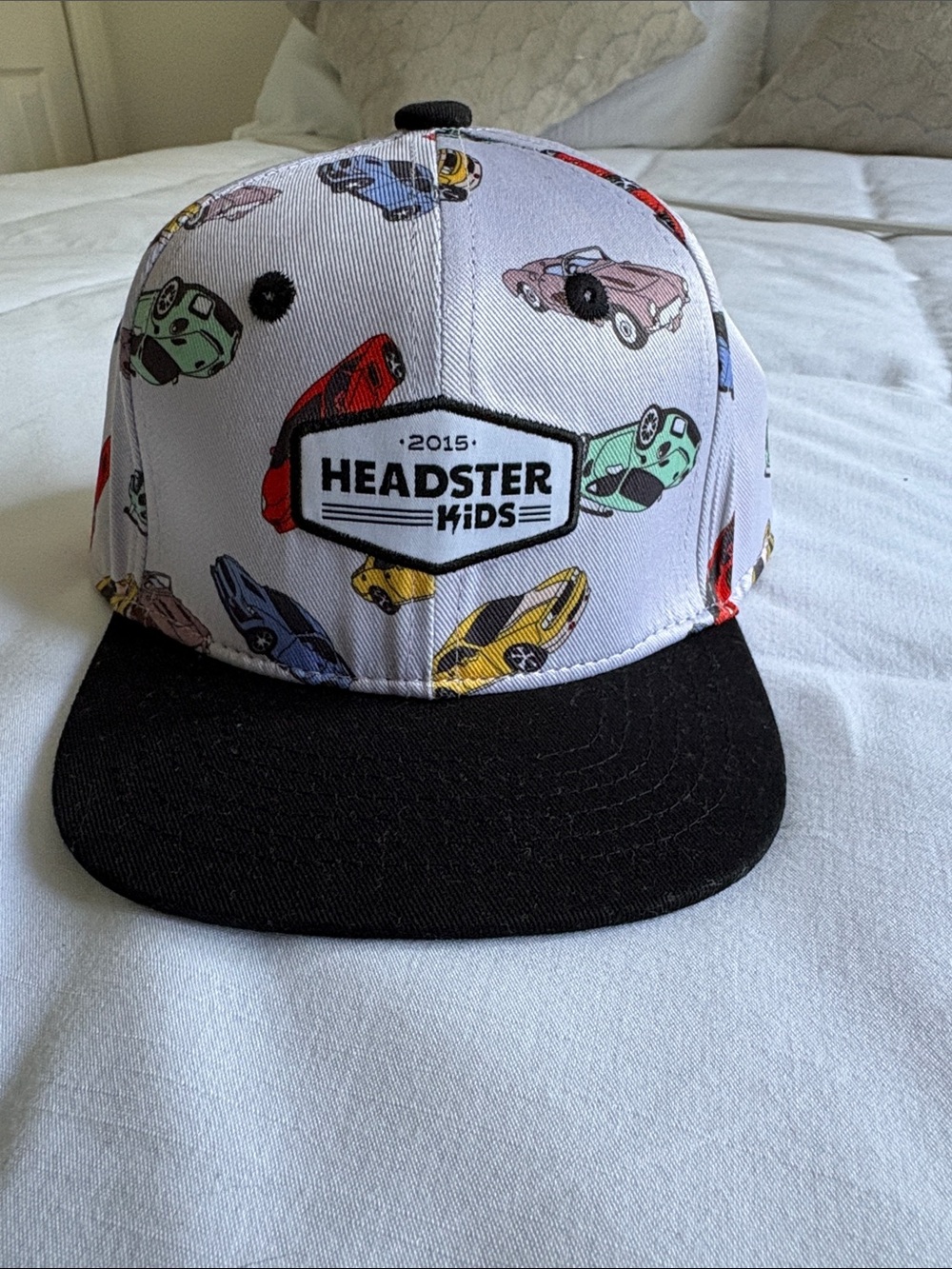 Headster car print snap back hat size 6m-2T